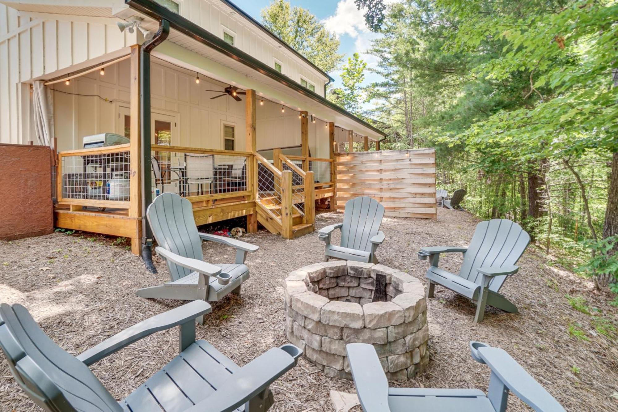 Stunning Helen Getaway With Hot Tub And Ev Charger! Villa Luaran gambar